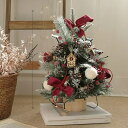 クリスマスツリー 卓上 45cm ミニツリー クリスマス飾り ライト LEDイルミネーション オーナメント おしゃれ キラキラ 雰囲気満々 暖かい
