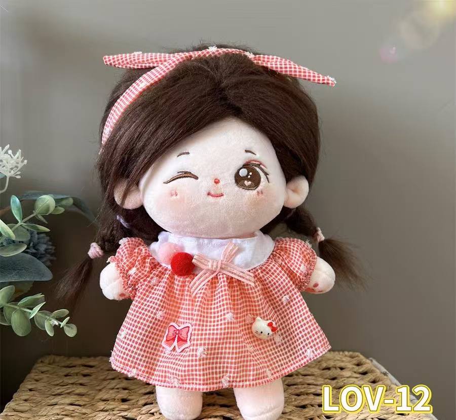 20cm 綿花の人形 コットンドール ミニ洋服 韓国ファッション アイドル衣装 ぬいぐるみ用服 洋服/ズボン/靴/ネクタイ/帽子/スーツ ぬいぐるみ 服 20cm ぬいぐるみ 服セット