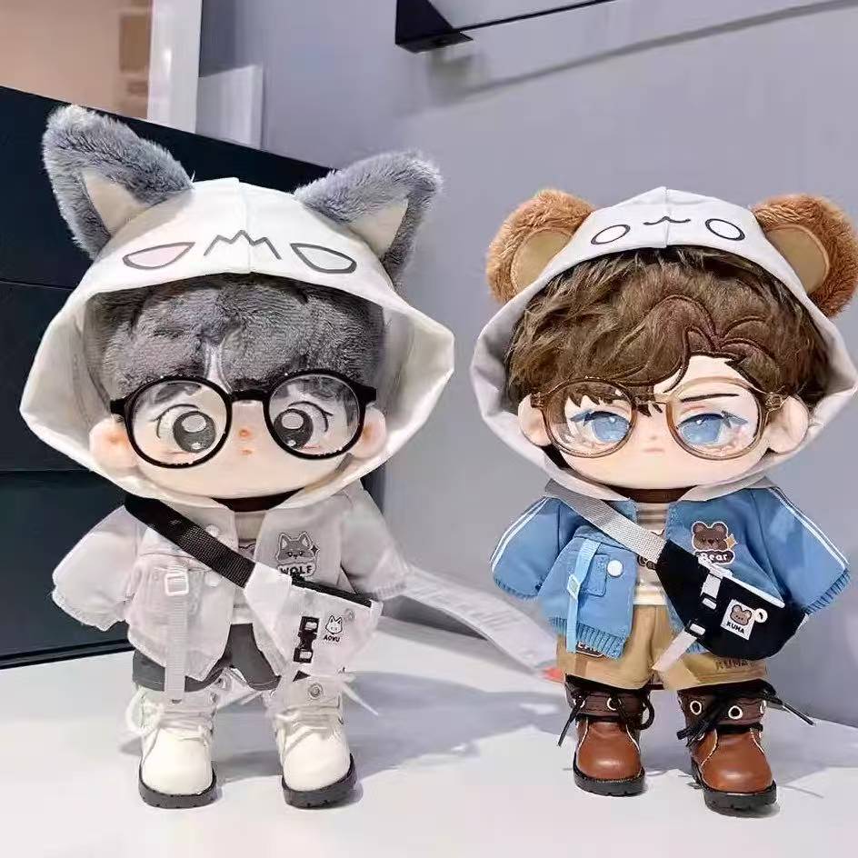 20cm 綿花の人形 コットンドール ミニ洋服 韓国ファッション アイドル衣装 ぬいぐるみ用服 洋服/ズボン/靴/ネクタイ/帽子/スーツ ぬいぐるみ 服 20cm ぬいぐるみ 服セット