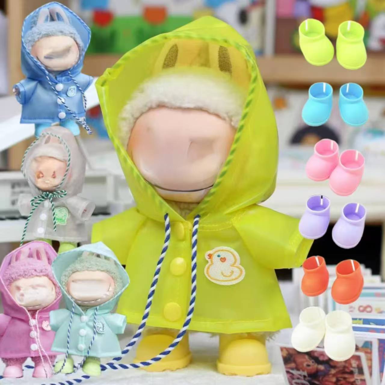 THE MONSTERS Exciting Macaron ぬいぐるみ用服 LABUBU ラブブ マカロン洋服/ズボン/靴/ネクタイ/帽子/スーツ ぬいぐるみ ...