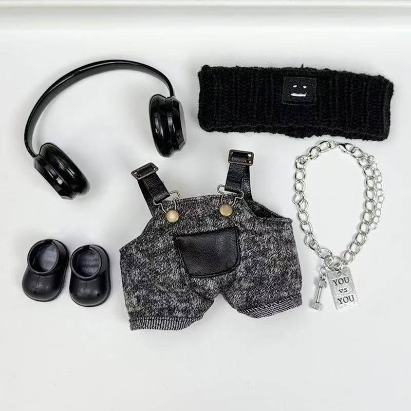 ラブブ服labubu服labubu洋服ぬいぐるみ用服 LABUBU ラブブ マカロン洋服/ズボン/靴/ネクタイ/帽子/スーツ ぬいぐるみ 服 17cm 15CMぬいぐるみ 服セット