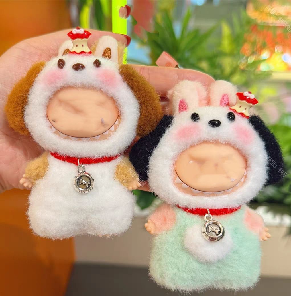 THE MONSTER PIN FOR LOVE ぬいぐるみ用服 LABUBU 4代ラブブ マカロン洋服/ズボン/靴/ネクタイ/帽子/スーツ ぬいぐるみ 服 10.5cm ぬいぐるみ 4代服セット