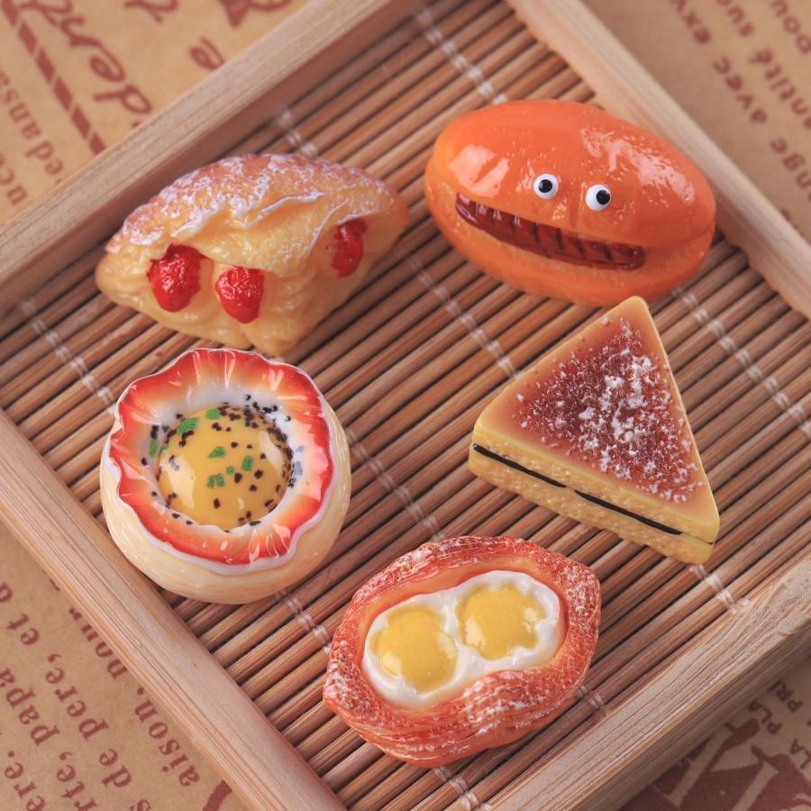 ミニチュア パンセット 5個セット 食品 ミニチュアドールハウス用 キャラクター