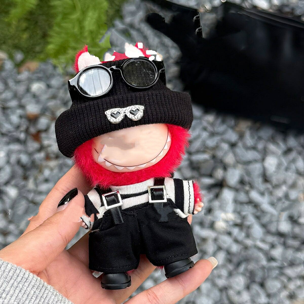 Rakuten - THE MONSTER PIN FOR LOVE ぬいぐるみ用服 LABUBU 4代ラブブ マカロン洋服/ズボン/靴/ネクタイ/帽子/スーツ ぬいぐるみ 服 10.5cm ぬいぐるみ 4代服セット