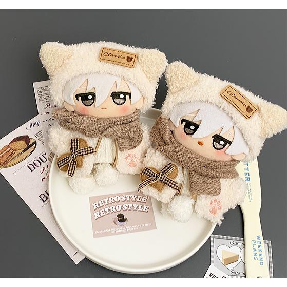 Rakuten - ぬいぐるみ服 10cm くま帽子 もこもこ ぬいぐるみ着ぐるみ 推し活 着せ替え