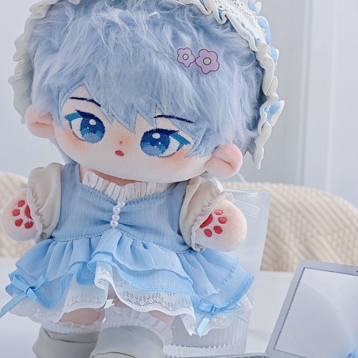 Rakuten - 20cm 綿花の人形 コットンドール ぬいぐるみ 本体 かわいい男の子 女の子 着せ替え人形 日常服人形 おもちゃ プレゼント コスチューム
