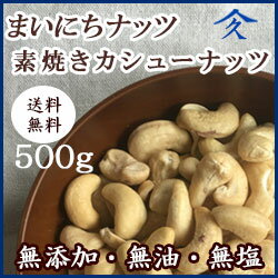 【メール便送料無料】”まいにちナッツ” カシューナッツ （無塩・無添加　500g） 女性の悩みを解決するスーパーフード！/美容/健康/ダイエット/貧血/おつまみ/料理