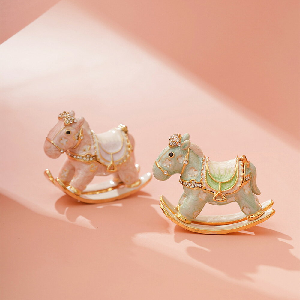 かわいい 馬 リングケース 2026午年限定 ホーロージュエリーケース おしゃれ 持ち運び 指輪ケース アクセサリー収納 ピアス イヤリング 指輪 リング収納ケ...