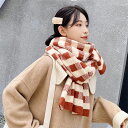 チェック柄 マフラー スカーフ 大判 レディース 厚手 秋冬 カシミヤタッチ ウールタッチ 大判ストール ブランケット ひざ掛け 羽織 メンズ ひざ掛け 膝掛け 防寒 寒さ対策 かわいい 学生 おしゃれ クリスマス プレゼント kiyokyou 「選べる福袋対象」