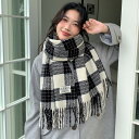 チェック柄 マフラー スカーフ 大判 レディース 厚手 秋冬 カシミヤタッチ ウールタッチ 大判ストール ブランケット ひざ掛け 羽織 メンズ ひざ掛け 膝掛け 防寒 寒さ対策 かわいい 学生 おしゃれ クリスマス プレゼント kiyokyou 「選べる福袋対象」