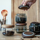 かわいい ガラス キャニスター 小鉢 銘木 木製蓋付 砂糖入れ 調味料ポット 砂糖ポット 耐熱ガラス コーヒーキャニスター 珈琲キャニスター 棗 珍味入れ ガラ...