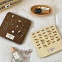 綺麗に並べるアクセサリーケース アクセサリースタンド 天然木 ナチュラル 指輪スタンド ジュエリースタンド 指輪置き台 リングスタンド イヤリングホルダー 見せ...