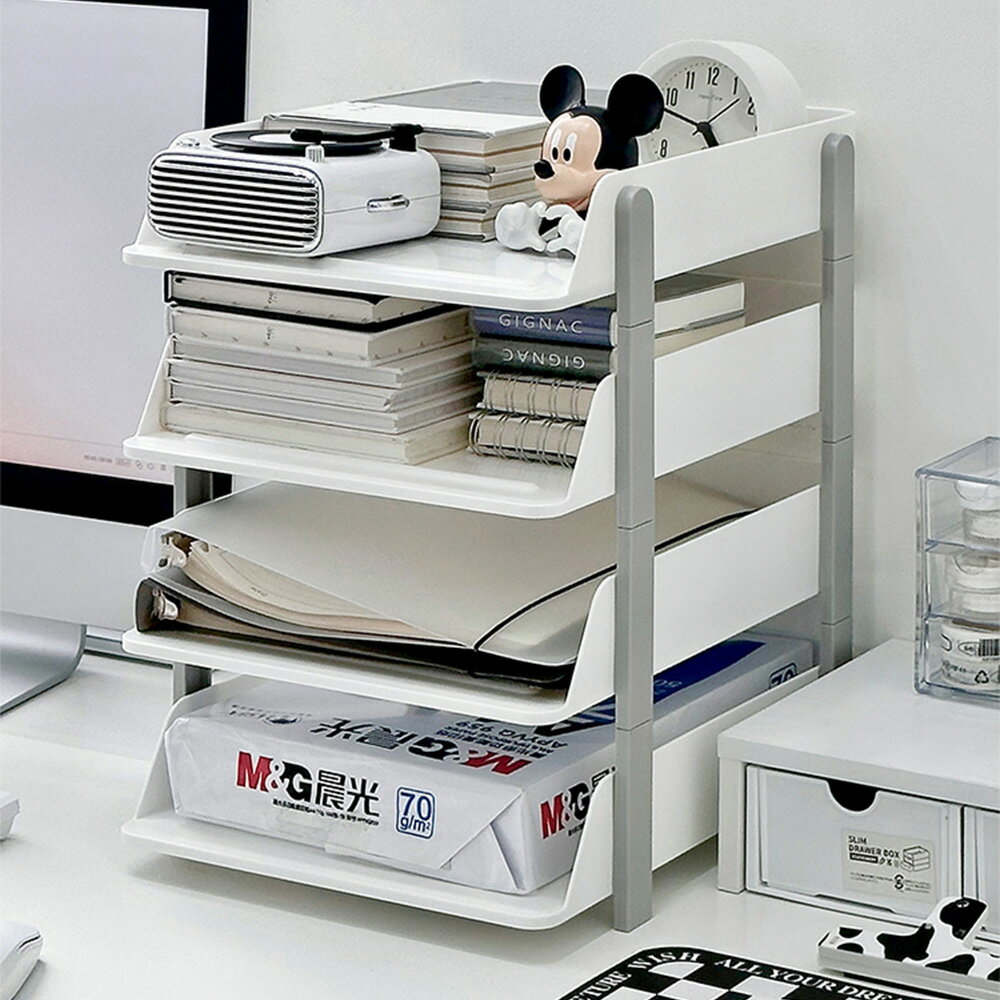大容量 A4ファイルボックス 本棚 雑誌収納ボックス 多機能 マガジンラック 収納ケース ブックスタンド 収納ラック 書類整理 本立て 整理棚 卓上 ファイル 収納 スリム インテリア 文机 オフィス用品 文房具 子供部屋 誕生日 プレゼント Kiyokyouのサムネイル