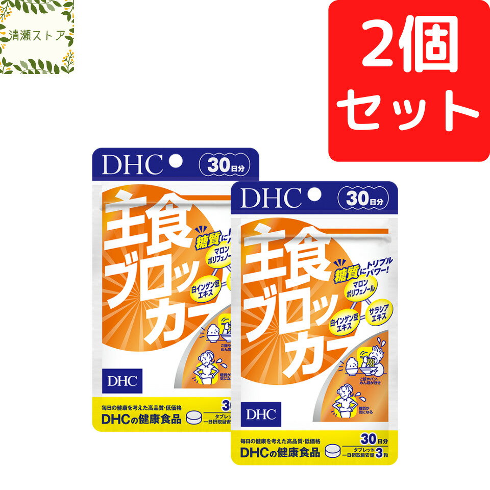 DHC 主食ブロッカー 30日分×2個セット 180粒 サプリメント【送料無料】【追跡可能メール便】