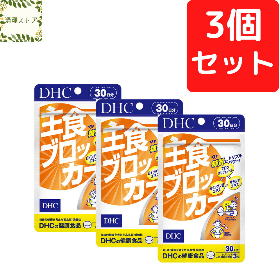 DHC 主食ブロッカー 30日分×3個セット【送料無料】【追跡可能メール便】