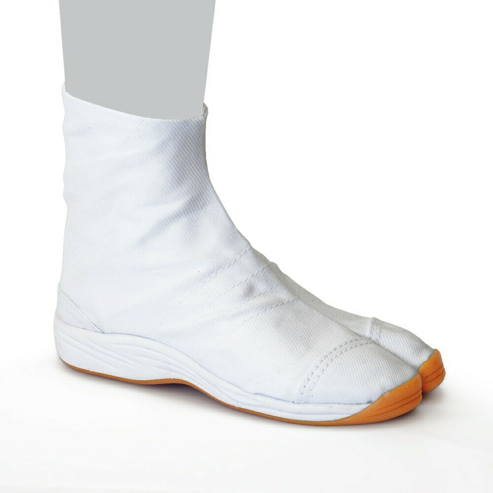 子どもエアー祭たびマジック 白 かかとクッション マジック脱着式 地下足袋 荘快堂 M-30