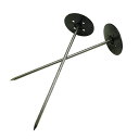 叩けるシート押え釘 打ち込み君 20cm 100本(1本当たり36円) 釘&黒丸 シート杭