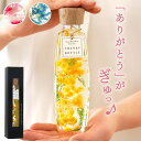 母の日 花 プレゼント ミモザ 雑貨 ハーバリウム 桜 カーネーション 『サンクス ボトル 』 退職祝い 女性 造花 インテリア 義母 誕生日プレゼント 母親 ...