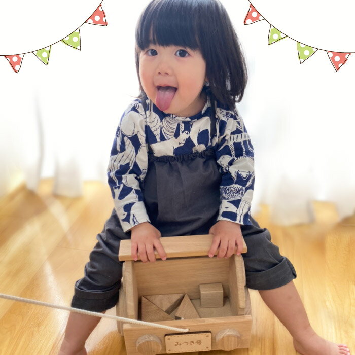 誕生日 2歳 女の子 プレゼント 積み木 木のおもちゃ 出産内祝い 名入れ 送料無料 【 日本製 積木 トラック 】 名前入り ギフト 知育玩具 1歳 3歳 4歳 玩具 つみき 木製 出産祝い 知育 幼児 おもちゃ 木 安全 可愛い 名入り 男の子 友達 祝い 子供 子ども 名前 入り 入れ
