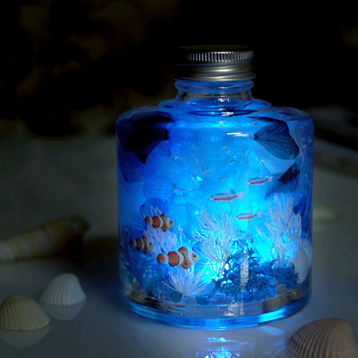 新築祝い インテリア雑貨 おしゃれ ハーバリウム 夏ギフト 『 熱帯魚 アクアリウム...