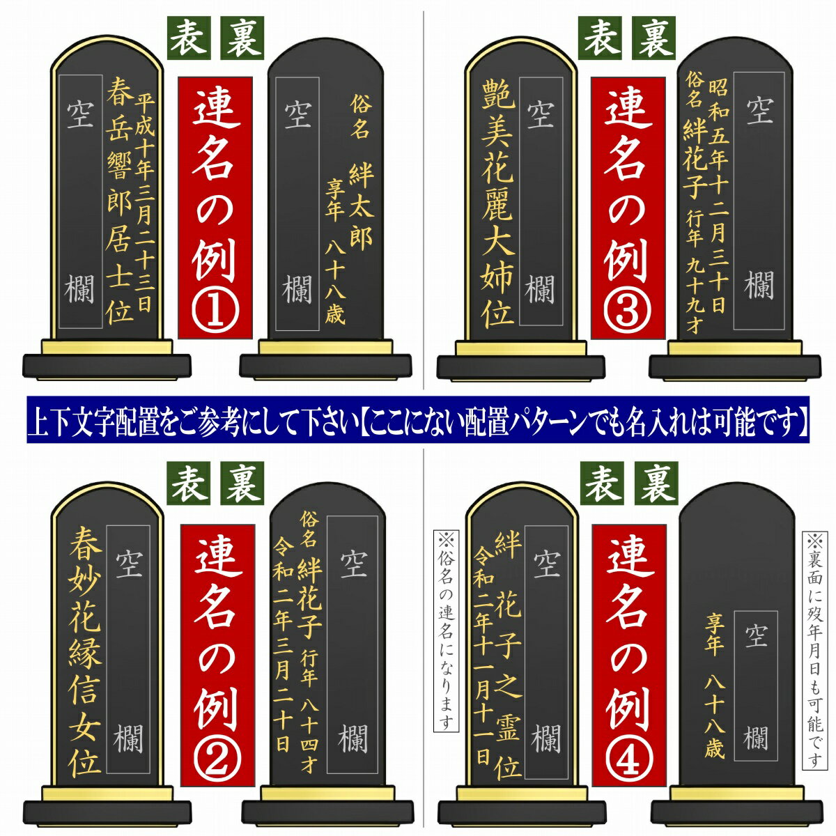 位牌文字入れ1名分※名入れするお位牌も合わせてご購入下さい!!※単品でのご購入は出来ません。