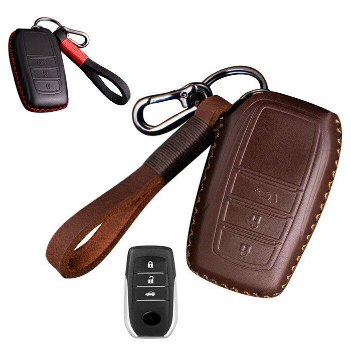 キーケース トヨタ専用 スマートキーケース キーカバー 本革 トヨタ 専用設計 キーホルダー TOYOTA専用 新型 シエンタ ヤリス YARIS マークX イエローレーベルMARK X Yellow Label ミライ MIRAI 等に適用 スマートキーケース 360°全面保護