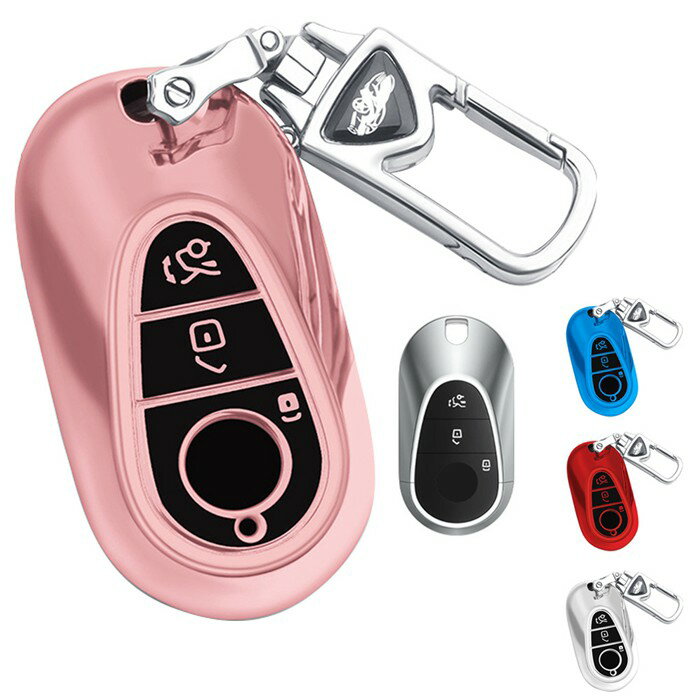 キーケース メルセデスベンツ 専用 スマートキーケース キーカバー TPU 3ボタン メルセデスベンツ用 キーホルダーS350l適用キーケース ベンツ アクセサリー