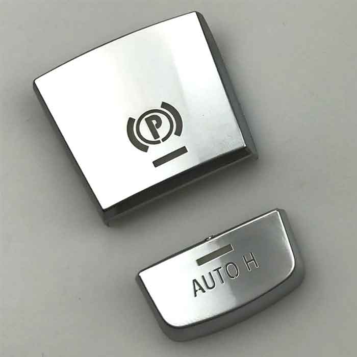 BMW シリーズ 7シリーズ X3 X4 X6 X5 ABSクローム電子ハンドブレーキPボタン装飾 BMW 専用 P ボタンデ..