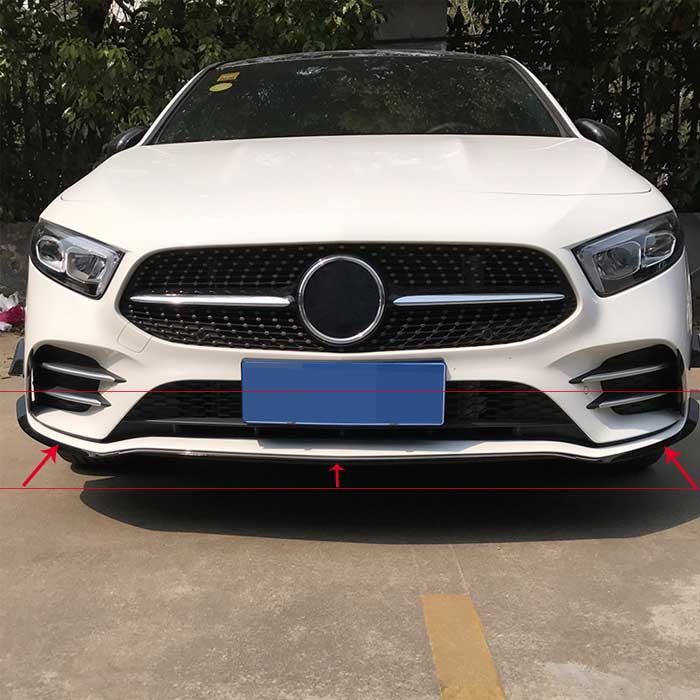 フロント バンパー ステッカー トリム カバー フェンダー メルセデス ベンツ Aクラス A180L A200L アク..