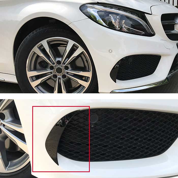 メルセデス・ベンツ 対応スタイリング フロント バンパー フォグ ランプ カバー ステッカー メルセデス..