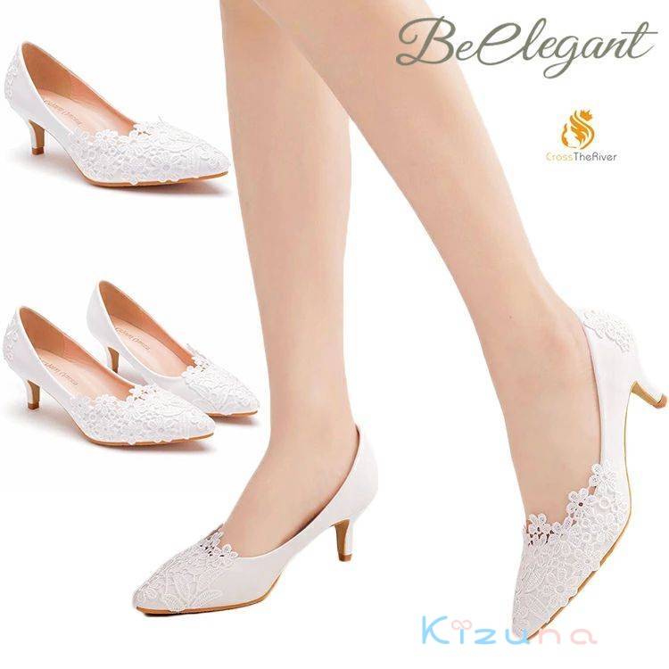 ブライダルシューズ 結婚式 パンプス 疲れない 靴 ローヒール 歩きやすい 5cm ウェディングシューズ 大..
