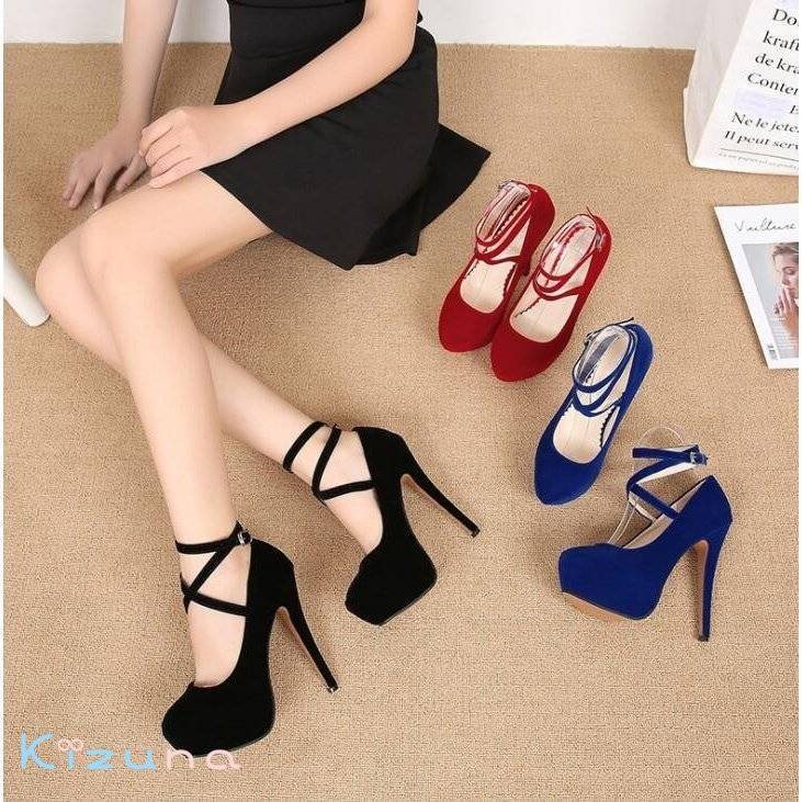 送料無料 美脚パンプス ヒール14cm 厚底 大きいサイズ パーティーシューズ ヒール ハイヒール ピンヒー..