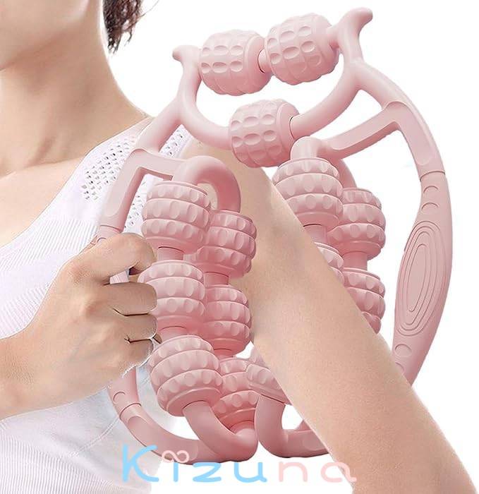 マッサージローラー 脚用マッサージローラー 多機能リング 筋肉マッサージローラー 足 ふくらはぎ 手持..