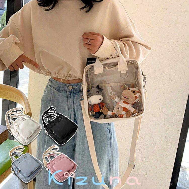 クリア バッグ ミニ 痛バッグ 痛バ 痛 バ 小さめ 推し活 ミニバッグ ショルダー ショルダーバッグ レデ..