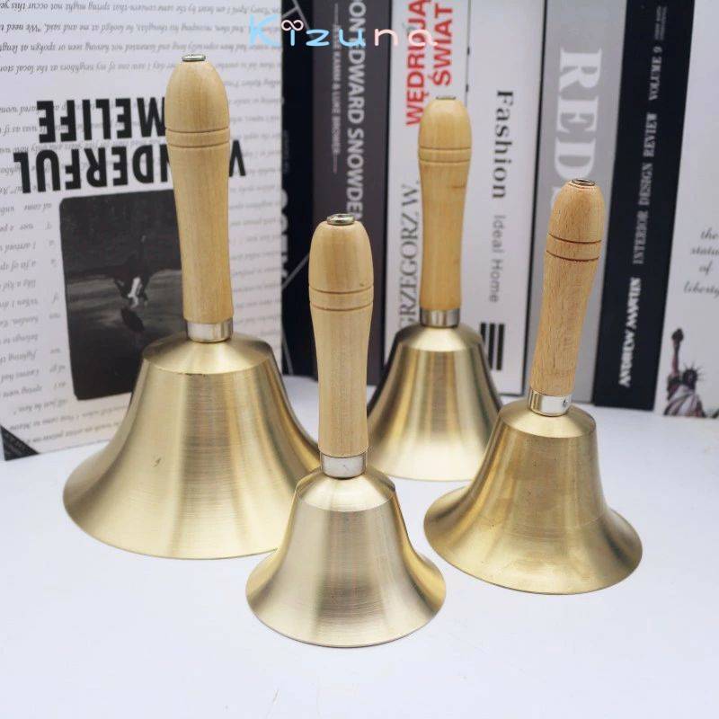 ハンドベル ディナーベル 木製ハンドル 手振りベル 大音量 大当たり 抽選 福引 イベント 当選 ビンゴ ..