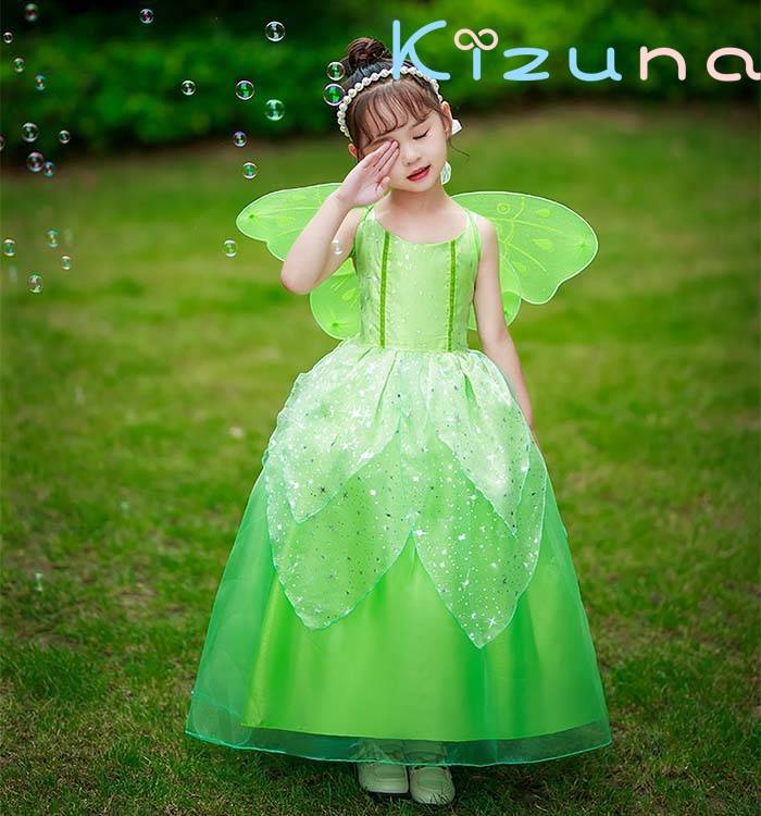 妖精 フェアリー ハロウィン コスプレ キッズ 衣装 レインボープリンセス 子供用 コスチューム 舞台衣装 発表会衣装にティンカーベル 妖精 プリンセス ハロウィン 仮装衣装 子供ドレス 女の子 学園祭 文化祭 100-150cm kizuna-shop-10059514 絆shop サンプル画像2