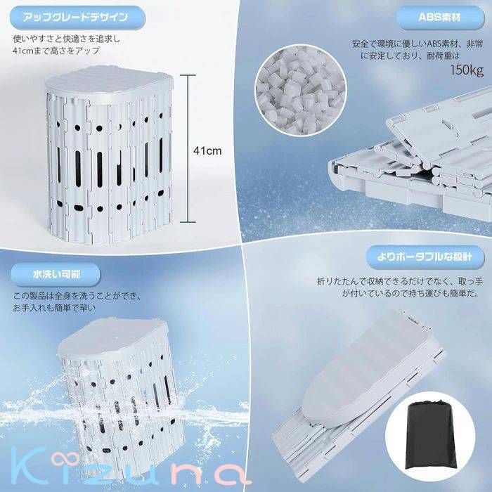 簡易トイレ ポータブルトイレ 折り畳み 携帯トイレ 防災トイレ 凝固剤 排泄処理袋付き 防災 仮設トイレ 非常用トイレ キャンプ アウトドア 災害用 非常用 車 車載 折りたたみ 簡易トイレセット 防災グッズ 災害用トイレ 介護用トイレ 登山 釣り kizuna-shop-10035044 絆shop サンプル画像3