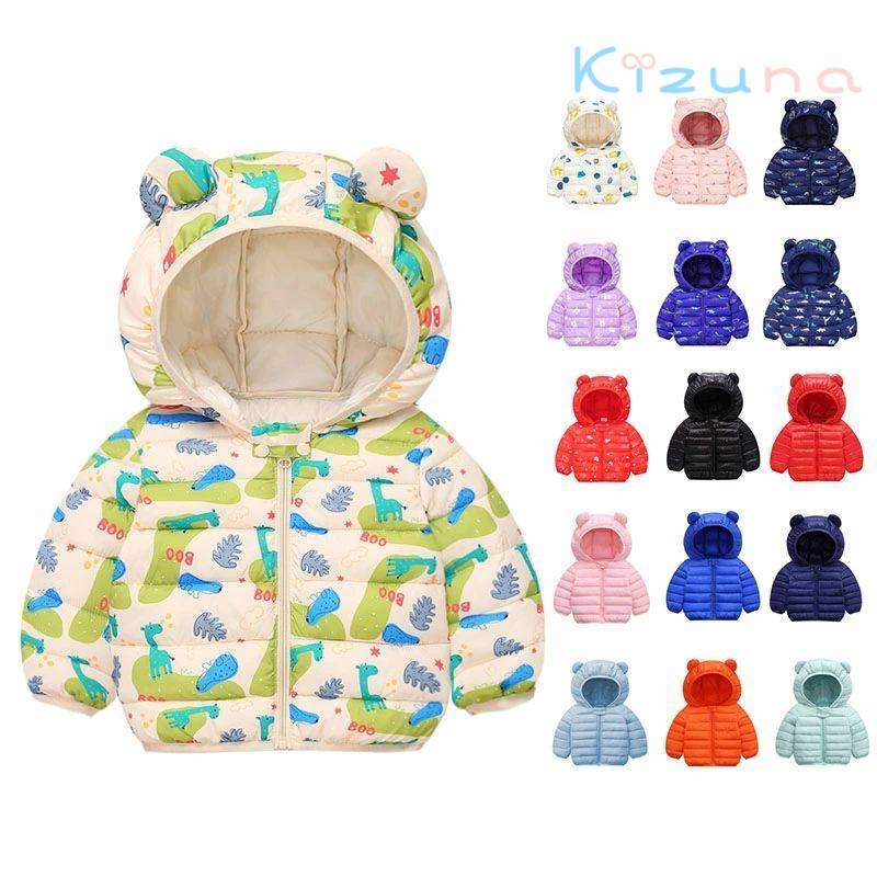16色中綿コートフード付きベビー服...
