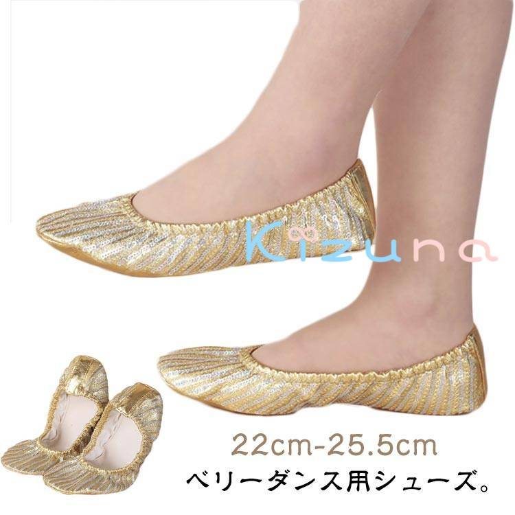 ダンスシューズ ベリーダンス ダンス ベリーダンス バレエシューズ 靴 衣装 レッスン着 小物 キラキラ ..