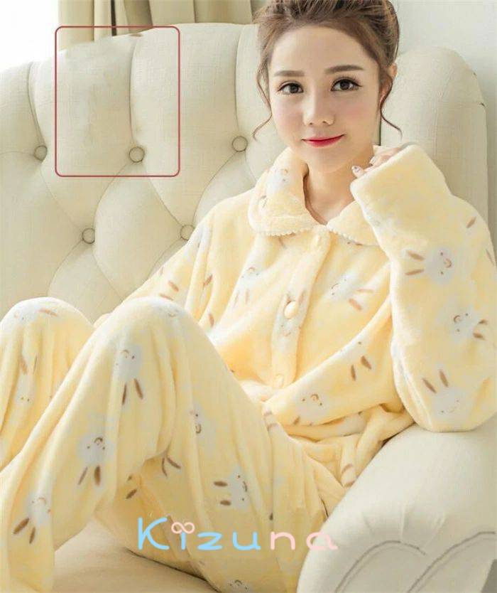 前 裏起毛 パジャマ 肌触り 冬 女性 ふわふわ 可愛い 部屋着 ナイトウェア ボア 長袖 パジャマ もこもこ 上下セット レディース