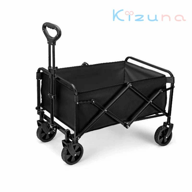 キャリーワゴン アウトドアワゴン 折りたたみ キャリーカート小型 軽量 コンパクト 4輪 折りたたみカー..