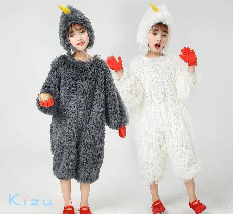 ヒヨコ コスチューム 面白い 鶏 鳥 コスプレ 子供 キッズ 動物コスチューム ハロウィン衣装 女の子 男..
