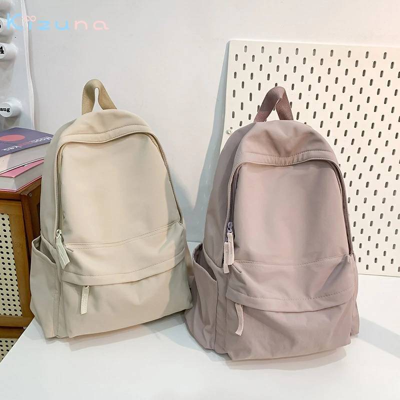 バックパック リュックサック レディース 無地 5色入荷 鞄 大容量 通勤 通学 お出掛け 便利 学生 高校生 韓国 ショルダーバッグ オシャレ 女の子 かわいい カバン 旅行 軽量 肩掛け kizuna-shop-10032362 絆shop パッケージ画像