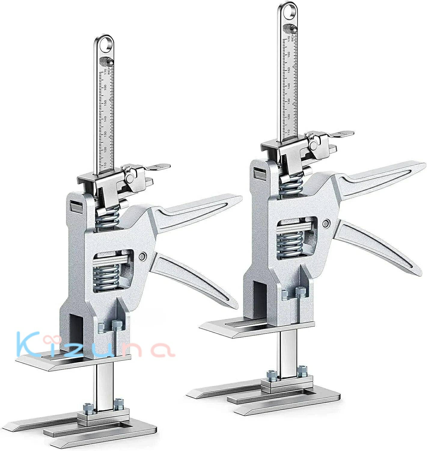 ジャッキ 定規付 耐荷重200kg ソリッドスチール製 ハンドリフティングツールジャッキ ミニ昇降器 労力..