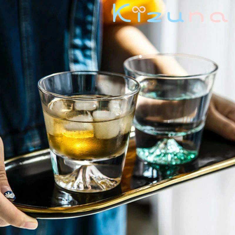 ウイスキー グラス 富士山グラス 2個セット 呑み口 ウイスキー グラス ペラス グラス おしゃれ 日本酒 ..