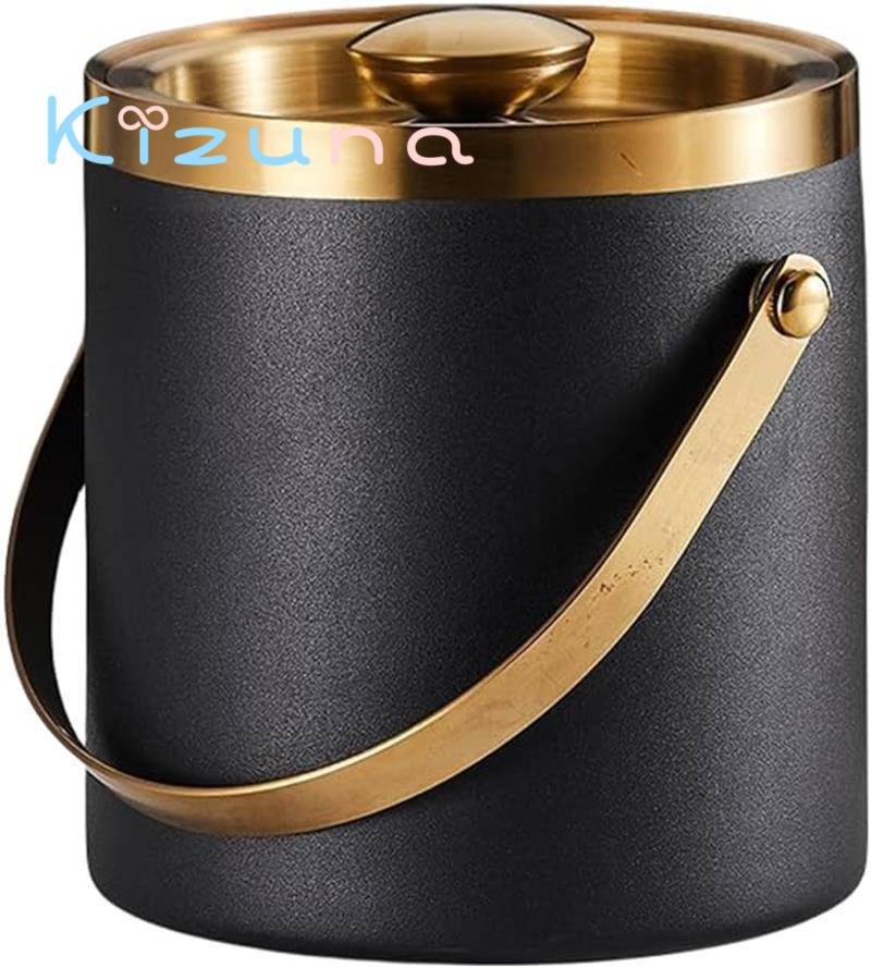 アイスペール 溶けない 二重構造 全ステンレス構造 アイスバケット ステンレス 氷入れ 真空断熱 ハンド..