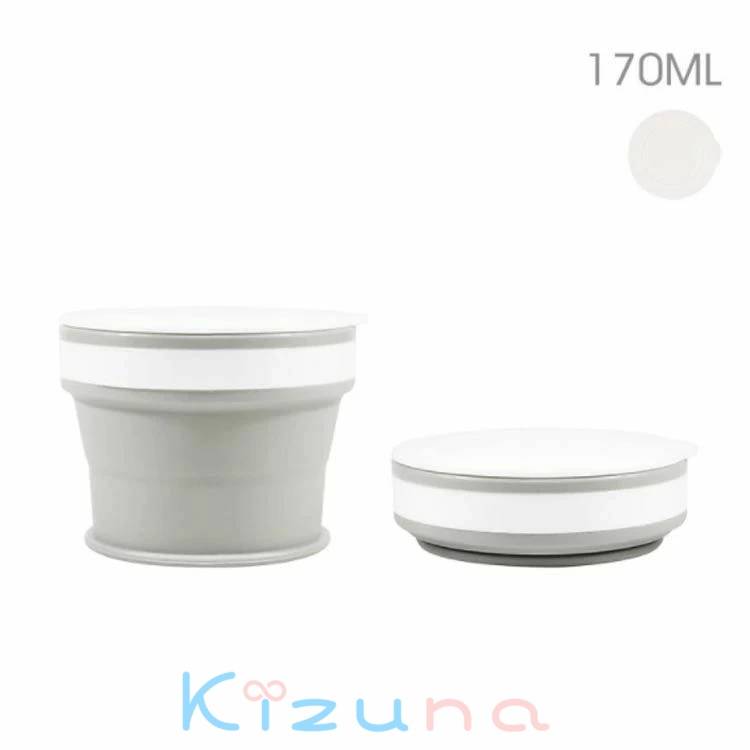 折りたたみ カップ コップ 伸縮 たためる 170ml 270ml 350ml ポータブル マイカップ シリコン製 フタ付き 携帯コップ コンパクト 軽量 持ち運び こぼれない ポケット入り アウトドア キャンプ タンブラー 登山 学校 外出 旅行 kizuna-shop-10003552 絆shop サンプル画像2