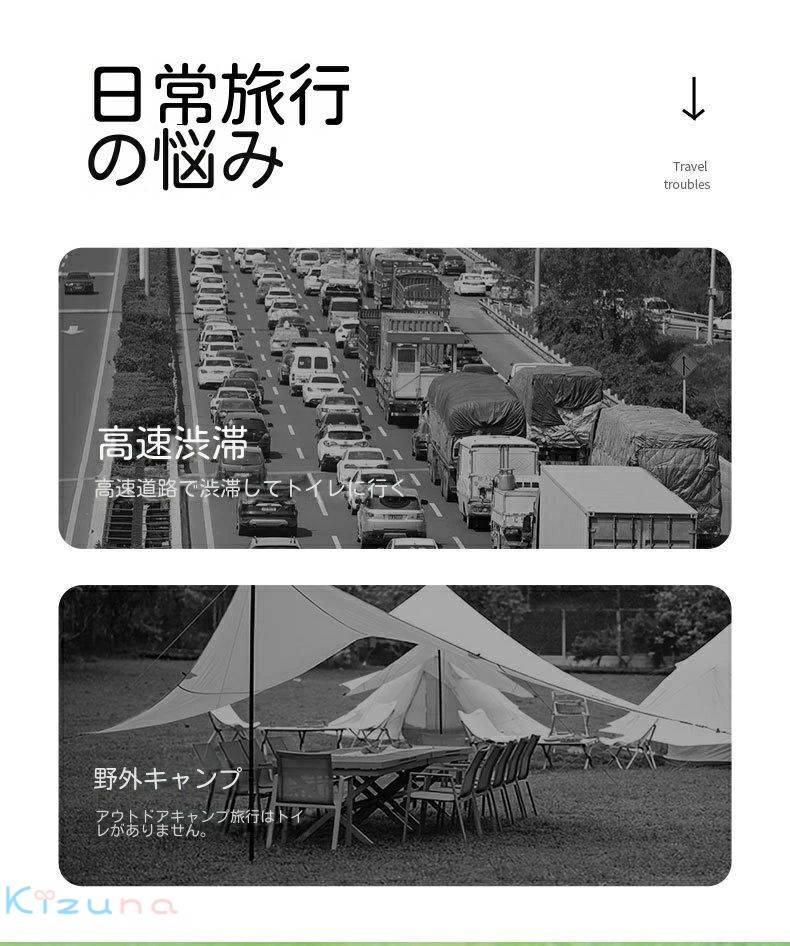 簡易トイレ 防災からアウトドアまで ポータブルトイレ 携帯トイレ 排便袋&凝固剤付き 防災グッズ 非常用 ポータブルトイレ 折り畳み 組み立て簡単 車載 キャンプ アウトドア 断水時 災害用トイレ 地震 便器 携帯便利 蓋付き 防災グッズ 防災 kizuna-shop-10009036 絆shop サンプル画像3