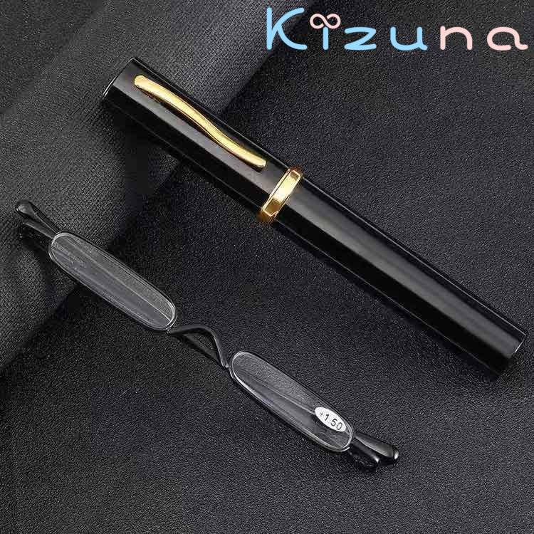 ペン型 ポータブル シニアグラス 老眼メガネ 軽量 スリム コンパクト 老眼鏡 リーディンググラス おしゃれ レディース メンズ 超軽量 コンパクト　ブルーライトカット kizuna-shop-10006720 絆shop サンプル画像2