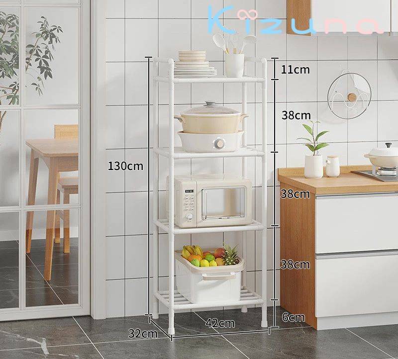 楽天絆shopレンジラック キッチンラック キャスター付き ホワイト 収納ワゴン ストッパー 取っ手付き キッチン レンジ台 炊飯器 収納棚 飾り棚 調味料ラック フライパンラック ガーデンラック クローゼット 雑貨置き 角置き リビング バスルーム 浴室 簡単組み立て オープンラック